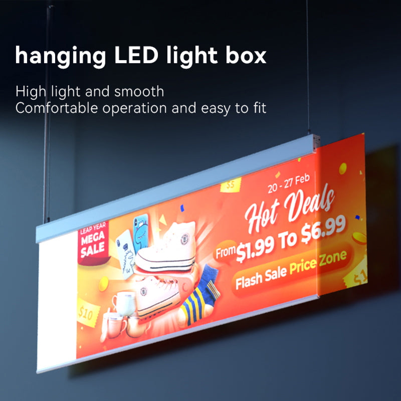 Hanging LED Light Box 36" x 12"