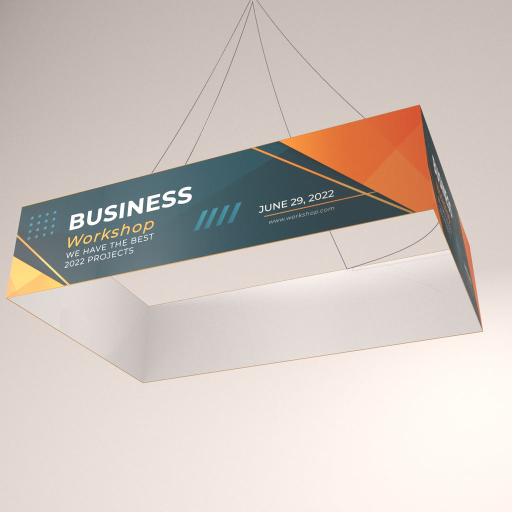 Square Trade Show Hanging Sign