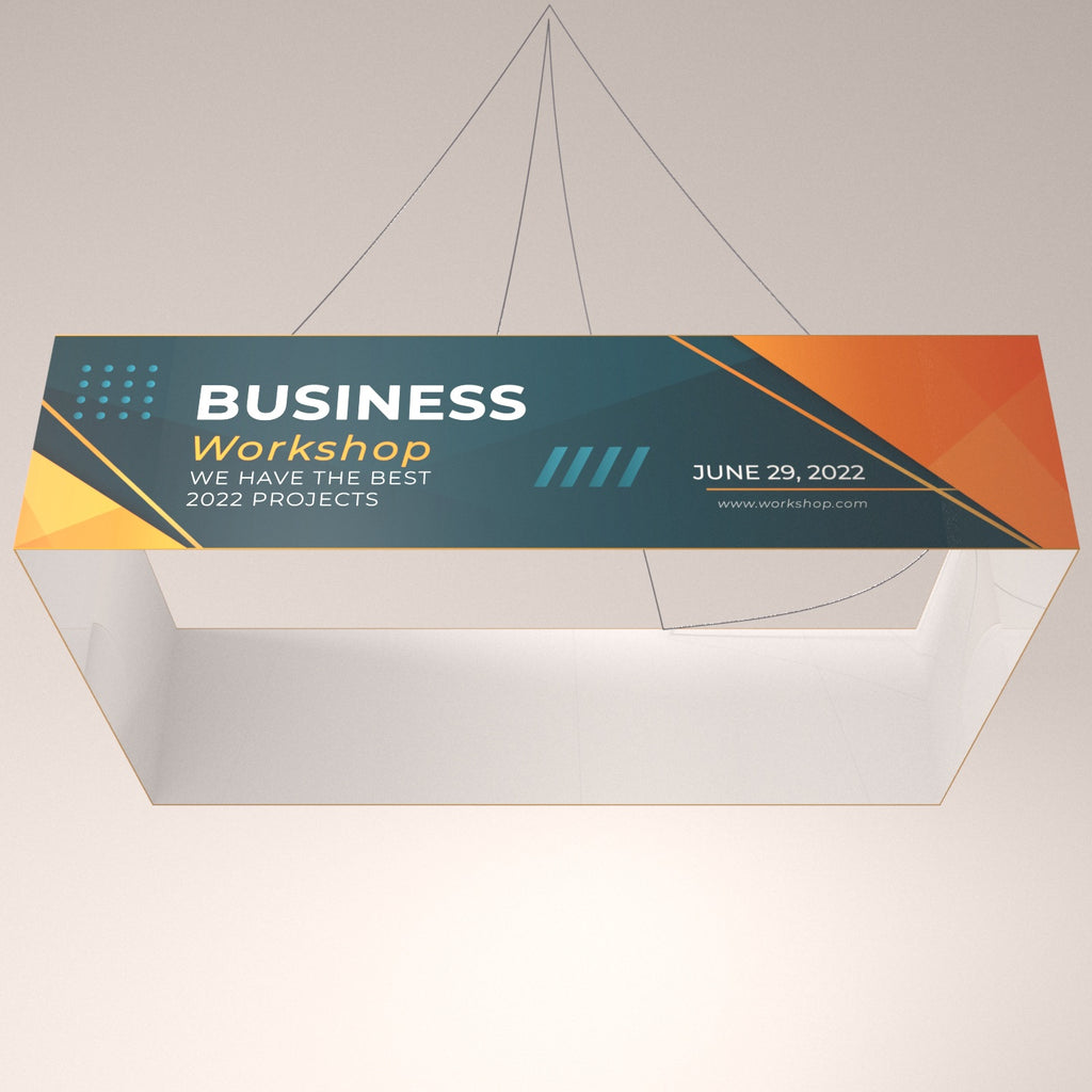 Square Trade Show Hanging Sign